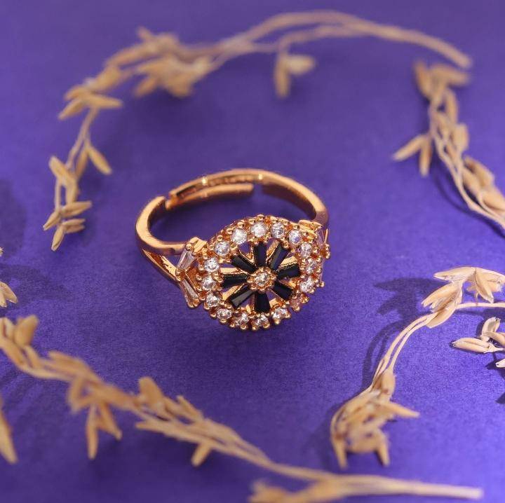 Anti tarnisha rose gold ad finger ring 376 Wholesale artificial rings in Kolkata